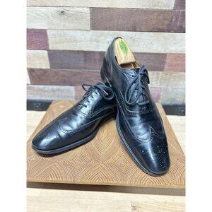 Church's Custom Grade Black Wingtip Brogue Sz 10 C made in England. Excellent
